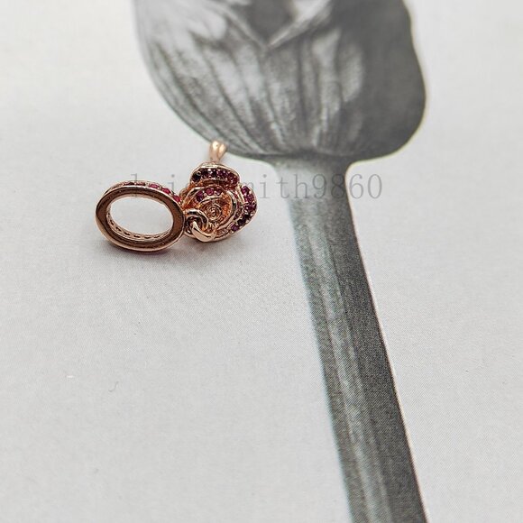 Pandora Rose Flower Dangle Charm - Picture 2 of 6
